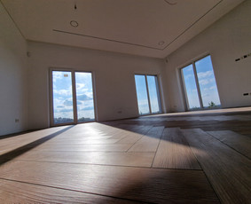 Pramoninių grindų klojimas - Grindų montavimas islyginamojo sluoksnio pylimas - 1