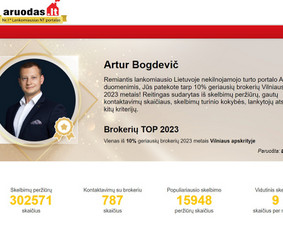 Nekilnojamojo turto brokeris Vilniuje / Artur Bogdevič / Darbų pavyzdys ID 3195254