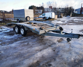 Priekabų nuoma - Tauras dviašio traliuko automobiliui vežti nuoma - 3