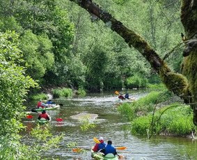 Prie Jūros upės: baidarių nuoma, nameliai, kubilai, pirtis / Dženeta Dobilienė / Darbų pavyzdys ID 3204386