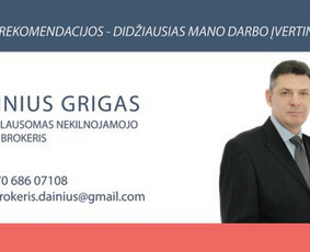 Sertifikuotas NT brokeris Dainius / Dainius Grigas / Darbų pavyzdys ID 3206590