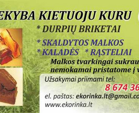 Malkos: gamyba, pristatymas - Beržinės malkos - 70eur. - 4