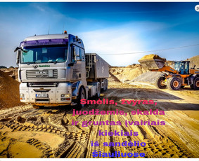 Smėlis, žvyras, juodžemis, skalda, gruntas įvairūs kiekiai / Auneksa UAB / Darbų pavyzdys ID 3209850