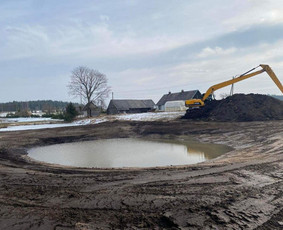 Buldozerio nuoma - Tvenkinių kasimas. August ir ko nuotekų valymo įrenginiai - 1