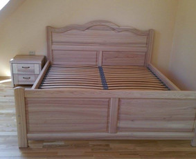 Natūralaus medžio masyvo lovų gamyba. - Miegamojo baldų gamyba - 1 Miegamojo baldų gamyba - Natūralaus medžio masyvo lovų gamyba. - 1