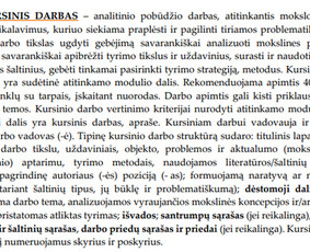 Rašto darbų konsultantė - Kursiniai darbai - 1 Kursiniai darbai - Rašto darbų konsultantė - 1
