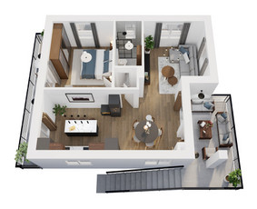 3D interjero, eksterjero vizualizacijos, 3D planai / Kornelijus Daukantas / Darbų pavyzdys ID 3214744