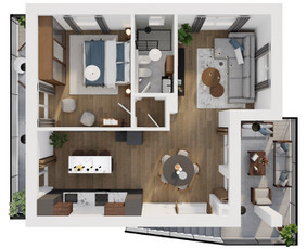 3D interjero, eksterjero vizualizacijos, 3D planai / Kornelijus Daukantas / Darbų pavyzdys ID 3214746