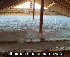 &Scaron;iltinimas biria vata - Stogų, perdangų ir kitų konstrukcijų &scaron;iltinimas - 1