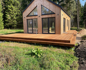 Terasos alyvavimas - Terasų, stoginių įrengimas, medinių fasadų montavimas,tvoros - 1