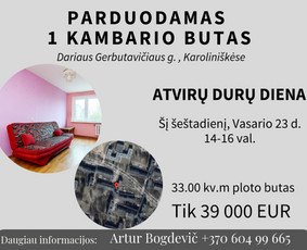 Nekilnojamojo turto brokeris Vilniuje / Artur Bogdevič / Darbų pavyzdys ID 608739