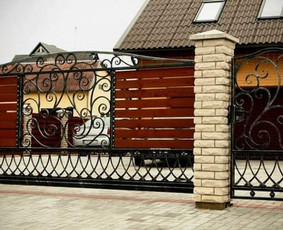 Skardinės tvoros - Gaminame, montuojame vartus,tvoras,turėklus - 3