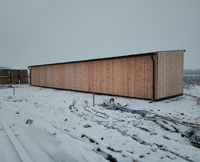 Lietaus nuvedimo sistemos - Garažų, sandėliukų, stoginių automobiliams, statyba. Medinių - 1