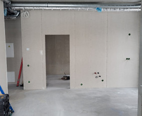 Patalpų įrengimas . - Gipso kartono montavimas - 1 Gipso kartono montavimas - Patalpų įrengimas . - 1