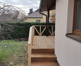 Terasos, aliuminio stoginės, stiklinimas, tvorų įrengimas. / Edgaras / Darbų pavyzdys ID 3247421