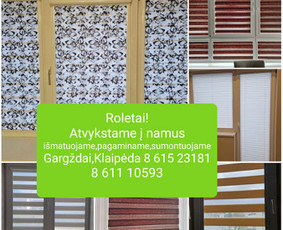 Mediniai langai, gamyba - Roletai,tinkleliai nuo uodų.langų ir durų remontas. - 3