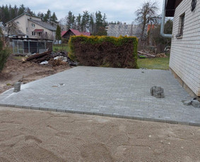 Trinkelių klojimas Kauno - Marijampolės apskrityse / Trinkelių klojimas / Darbų pavyzdys ID 3249165
