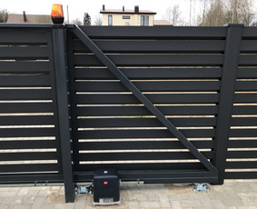 Modernios skardinės tvoros ir metalo lankstiniai Vilniuje - Vartų automatika, montavimas - 1 Vartų automatika, montavimas - Modernios skardinės tvoros ir metalo lankstiniai Vilniuje - 1