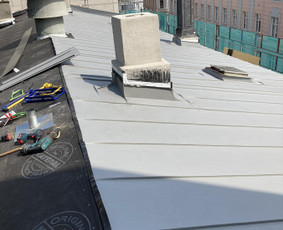 Plokščių Stogų Dengimas Pvc, Epdm ir bitumine Danga / Tvirti stogai / Darbų pavyzdys ID 3249567