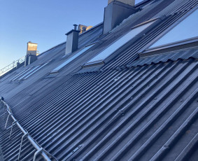 Plokščių Stogų Dengimas Pvc, Epdm ir bitumine Danga / Tvirti stogai / Darbų pavyzdys ID 3249583