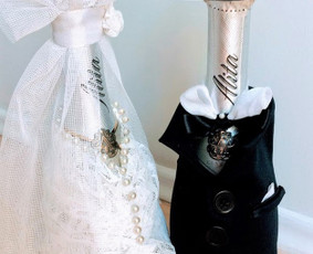 Butelių dekoravimas - Švenčių dekoratorė Vilnius - Trakai - Ukmergė - 1