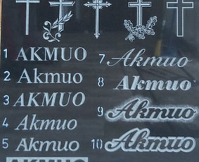 Paminklai, meniški antkapiai, granito plokštės / Kauno Antkapiai / Darbų pavyzdys ID 3253747