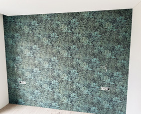 Skystų tapetų klijavimas - Vidaus apdailos darbai. Vilniuje - 1