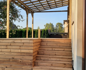 Medžio darbai, staliai - Kruopštus terasų ir kitų medienos konstrukcijų įrengimas - 4