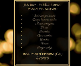 Mobilus kokteilių baras/maistas jūsų šventei/šamp piramidė / Jes Bar Lounge restobaras / Darbų pavyzdys ID 3256387