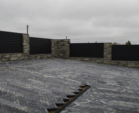 Tvoros pamatai, betonavimas - Kiemo vartai, tvoros - 1