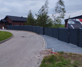 Metalinės tvoros - Kiemo vartai, tvoros - 2