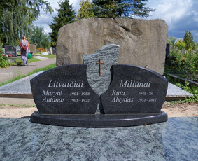 Paminklai, meniški antkapiai, granito plokštės / Kauno Antkapiai / Darbų pavyzdys ID 3259831