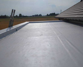 Plokščių Stogų Dengimas Pvc, Epdm ir bitumine Danga / Tvirti stogai / Darbų pavyzdys ID 3265097