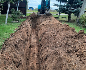 Tranšėjų kasimas - Žemės kasimo darbai. Mini ekskavatoriaus paslaugos. - 4