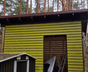 Karkasinių namų, terasų, sandėliukų statyba, stogų dengimas. - Malkinės, statyba - 2 Malkinės, statyba - Karkasinių namų, terasų, sandėliukų statyba, stogų dengimas. - 2
