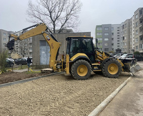 Sklypo lyginimas, formavimas - Aikštelių, kelių įrengimas-griovimo darbai - 2