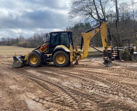 Ekskavatoriaus nuoma - Aikštelių, kelių įrengimas-griovimo darbai - 1