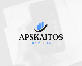 Apskaitos ekspertai logotipas, buhalterinės apskaitos paslaugos.