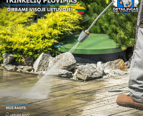 Srautinis valymas - Trinkelių plovimas / Fasadų, stogų, kiemo plovimas - 2