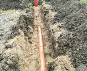 Inžinerinių tinklų įrengimas - Mini ekskavatorius nuoma, drenažo, lietaus nuotekų darbai - 2