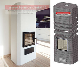Židiniai Krosnelės Modulinės krosnis Pristatomi dūmtarukiai / Termo zidiniai / Darbų pavyzdys ID 3288895
