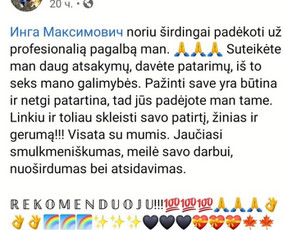 Burimas, prognozes, Analizės (visų gyvenimo sričių) / Inga / Darbų pavyzdys ID 3290485