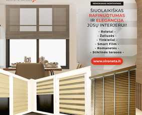 Klaipėda. Žaliuzės, Užuolaidos, Roletai, Romanetės. / MB "VIRONETA" / Darbų pavyzdys ID 3294455