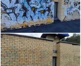 Grafičių šalinimas, pastatų, trinkelių plovimas, dažymas - Grafiti plovimas - 1 Grafiti plovimas - Grafičių šalinimas, pastatų, trinkelių plovimas, dažymas - 1