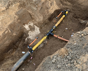 Vandentiekio, nuotekų, drenažo, dujotiekio tinklų statyba / UAB RIMGENA / Darbų pavyzdys ID 3301019