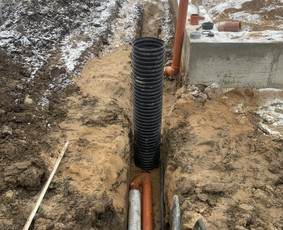 Vandentiekio, nuotekų, drenažo, dujotiekio tinklų statyba - Drenažo įrengimas - 2 Drenažo įrengimas - Vandentiekio, nuotekų, drenažo, dujotiekio tinklų statyba - 2