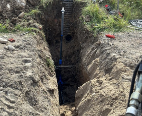 Vandentiekio, nuotekų, drenažo, dujotiekio tinklų statyba / UAB RIMGENA / Darbų pavyzdys ID 3301285