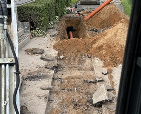 Vandentiekio, nuotekų, drenažo, dujotiekio tinklų statyba / UAB RIMGENA / Darbų pavyzdys ID 3301291