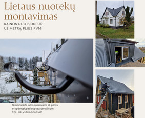 Greitas ir kokybiškas stogų remontas - Lietaus nuvedimo sistemos - 1 Lietaus nuvedimo sistemos - Greitas ir kokybiškas stogų remontas - 1