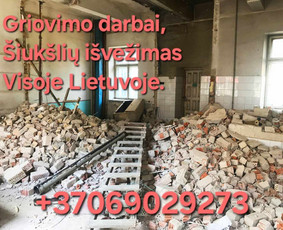 Griovimo darbai,siuksliu isvezimas Visoje Lietuvoje - Statybos, apdaila - 1 Statybos, apdaila - Griovimo darbai,siuksliu isvezimas Visoje Lietuvoje - 1